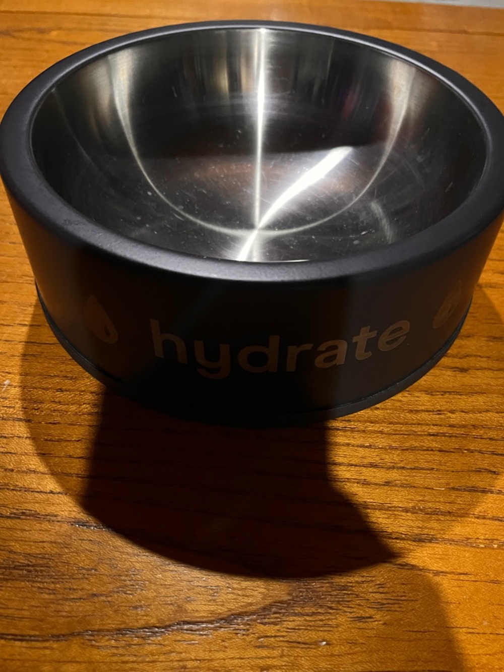 Wild One 32 oz Dog Bowl - Black - Stainless Steel - BPA Free - Non-slip